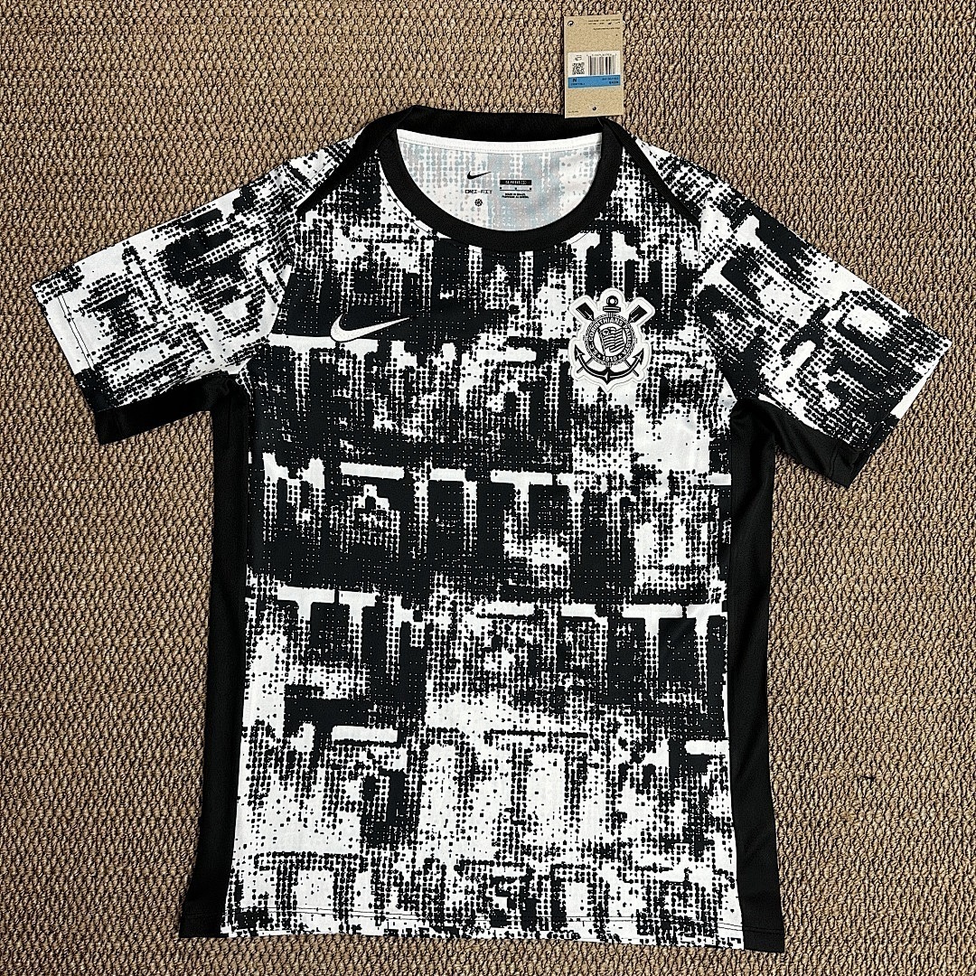 AAA Quality Corinthians 26/27 Special Black/White Soccer Jersey